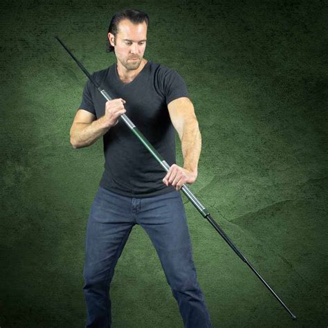 Retractable bo staff - These handmade metal bo staves come in three sizes and weights: A 6 foot, 2 pound 7.5 ounce staff, a 5 foot, 2 pound 1 ounce staff, and a 4 foot, 1 pound 10.3 ounce staff. Each staff is 1 inch in diameter and has a shiny metallic finish. Built to last, these titanium martial arts staffs can take a beating as well as give one out!